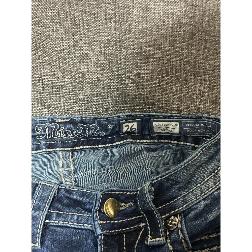 Miss Me Women's 26 Signature Rise Skinny Jeans‎ - Picture 6 of 9